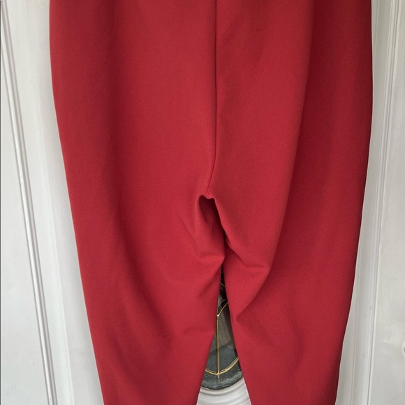 Loft Deep Rose Color 5%Spandex Slacks - Picture 3 of 5